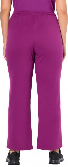 Ulla Popken Straight Leg Joggers Purple - Jeans & Pantaloni Donna Taglie Comode – Plus Size - 