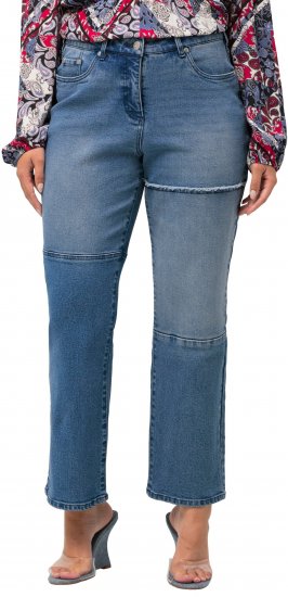 Ulla Popken Patchwork Jeans Blue - Jeans & Pantaloni Donna Taglie Comode – Plus Size - Jeans e Pantaloni Donna, EU 42-70