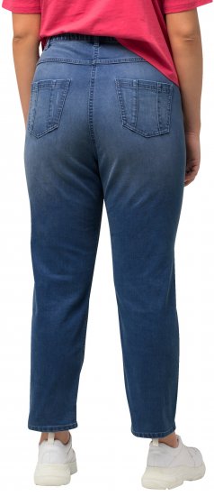 Ulla Popken Rhinestone Detail Stretch Fit Skinny Jeans Blue Denim - Jeans & Pantaloni Donna Taglie Comode – Plus Size - 