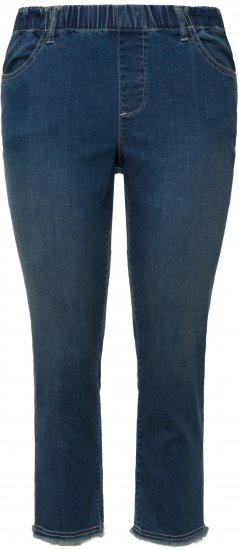 Ulla Popken Cropped Narrow Leg Jeans Blue Denim - Jeans & Pantaloni Donna Taglie Comode – Plus Size - 