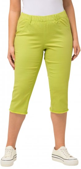 Ulla Popken Stretch Fit Raw Hem Capris Pistachio - Jeans & Pantaloni Donna Taglie Comode – Plus Size - Jeans e Pantaloni Donna, EU 42-70