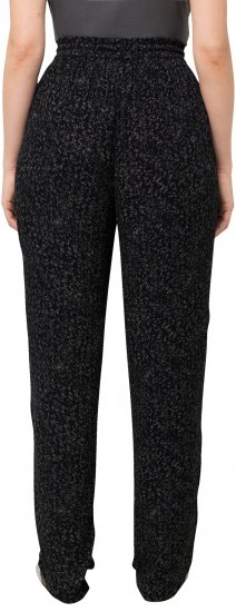 Ulla Popken Speckled Crepe Pull On Pants Black - Jeans & Pantaloni Donna Taglie Comode – Plus Size - Jeans e Pantaloni Donna, EU 42-70