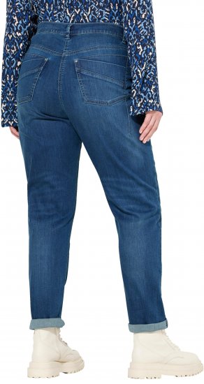 Ulla Popken Rivet Detail Mom Jeans Blue - Jeans & Pantaloni Donna Taglie Comode – Plus Size - Jeans e Pantaloni Donna, EU 42-70