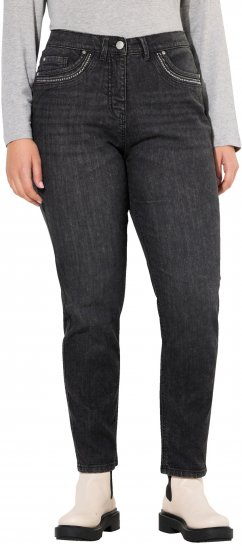 Ulla Popken Rivet Detail Mom Jeans Denim Blue - Jeans & Pantaloni Donna Taglie Comode – Plus Size - Jeans e Pantaloni Donna, EU 42-70
