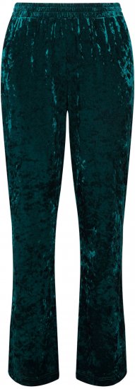 Ulla Popken Velvet Elastic Waist Pants Green - Jeans & Pantaloni Donna Taglie Comode – Plus Size - Jeans e Pantaloni Donna, EU 42-70