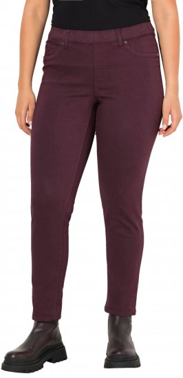 Ulla Popken Pull On Jeans Brown - Jeans & Pantaloni Donna Taglie Comode – Plus Size - Jeans e Pantaloni Donna, EU 42-70