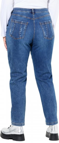 Ulla Popken Lightly Distressed Boyfriend Jeans Blue - Jeans & Pantaloni Donna Taglie Comode – Plus Size - 