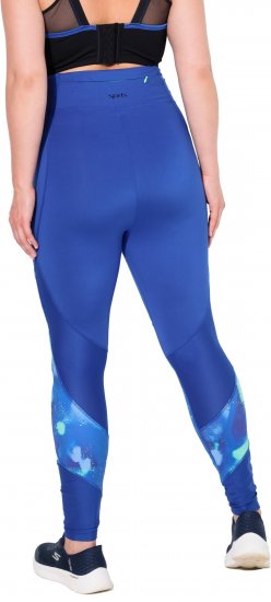 Ulla Popken Quick Dry Abstract Print Leggings Blue - Jeans & Pantaloni Donna Taglie Comode – Plus Size - Jeans e Pantaloni Donna, EU 42-70