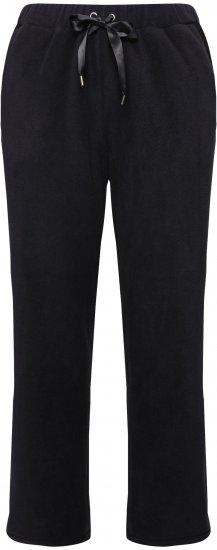 Ulla Popken Fleece Loungewear Pants Black - Jeans & Pantaloni Donna Taglie Comode – Plus Size - 