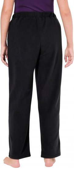 Ulla Popken Fleece Loungewear Pants Black - Jeans & Pantaloni Donna Taglie Comode – Plus Size - 