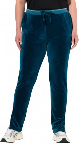 Ulla Popken Velvet Leggings Blue - Jeans & Pantaloni Donna Taglie Comode – Plus Size - 