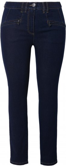 Ulla Popken High Waisted Stretch Fit Jeans Denim Blue - Jeans & Pantaloni Donna Taglie Comode – Plus Size - 