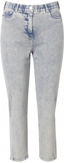 Ulla Popken Tapered Leg Mom Jeans Blue Denim - Jeans & Pantaloni Donna Taglie Comode – Plus Size - 