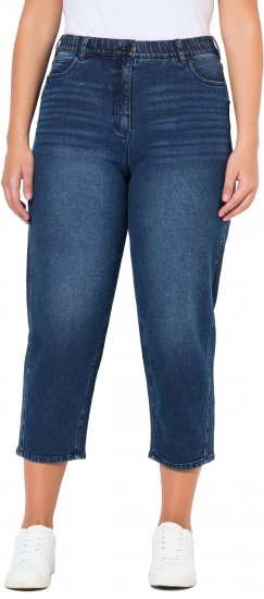Ulla Popken Tapered Leg Mom Jeans Denim Blue - Jeans & Pantaloni Donna Taglie Comode – Plus Size - 