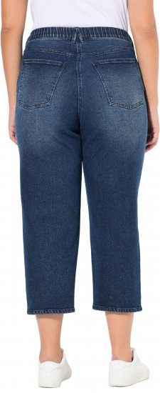 Ulla Popken Tapered Leg Mom Jeans Denim Blue - Jeans & Pantaloni Donna Taglie Comode – Plus Size - 