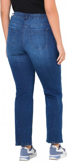 Ulla Popken Mandy Straight Leg Comfort Waist Jeans Blue Denim - Jeans & Pantaloni Donna Taglie Comode – Plus Size - 