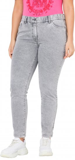 Ulla Popken Stretch Cotton Cargo Crop Pants White - Jeans & Pantaloni Donna Taglie Comode – Plus Size - Jeans e Pantaloni Donna, EU 42-70