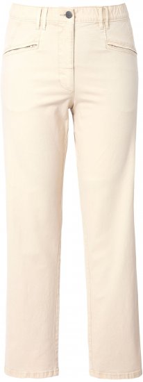 Ulla Popken Tapered Leg Mony Pants Dark Putty - Jeans & Pantaloni Donna Taglie Comode – Plus Size - Jeans e Pantaloni Donna, EU 42-70