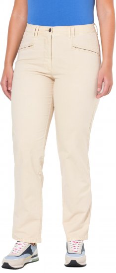 Ulla Popken Tapered Leg Mony Pants Dark Putty - Jeans & Pantaloni Donna Taglie Comode – Plus Size - Jeans e Pantaloni Donna, EU 42-70