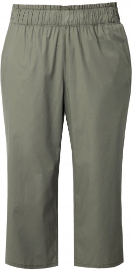 Ulla Popken Stretch Fit Paper Bag Culottes Green - Jeans & Pantaloni Donna Taglie Comode – Plus Size - 