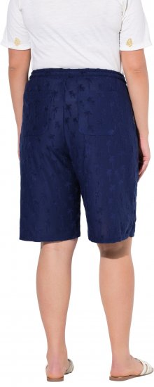 Ulla Popken Terry Cloth Palm Elastic Waist Shorts Blue - Jeans & Pantaloni Donna Taglie Comode – Plus Size - Jeans e Pantaloni Donna, EU 42-70