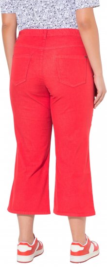 Ulla Popken Wide Leg Twill Mary Fit Culottes Neon Red - Jeans & Pantaloni Donna Taglie Comode – Plus Size - Jeans e Pantaloni Donna, EU 42-70