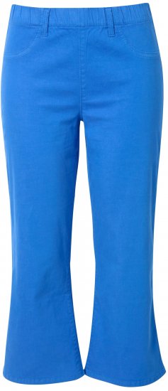 Ulla Popken Wide Leg Twill Mary Fit Culottes Deep Aqua - Jeans & Pantaloni Donna Taglie Comode – Plus Size - 