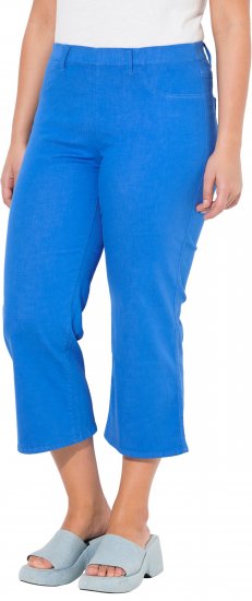Ulla Popken Wide Leg Twill Mary Fit Culottes Deep Aqua - Jeans & Pantaloni Donna Taglie Comode – Plus Size - 