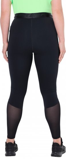 Ulla Popken Mesh Panel Quick Drying Performance Leggings Black - Jeans & Pantaloni Donna Taglie Comode – Plus Size - Jeans e Pantaloni Donna, EU 42-70