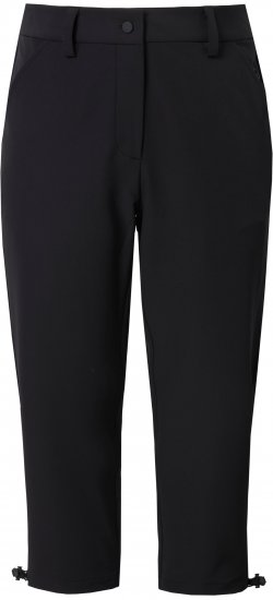 Ulla Popken Ultra Light Triple Function Cropped Softshell Pants Black - Jeans & Pantaloni Donna Taglie Comode – Plus Size - Jeans e Pantaloni Donna, EU 42-70