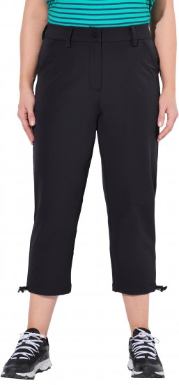 Ulla Popken Ultra Light Triple Function Cropped Softshell Pants Black - Jeans & Pantaloni Donna Taglie Comode – Plus Size - Jeans e Pantaloni Donna, EU 42-70