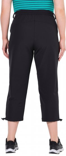 Ulla Popken Ultra Light Triple Function Cropped Softshell Pants Black - Jeans & Pantaloni Donna Taglie Comode – Plus Size - Jeans e Pantaloni Donna, EU 42-70