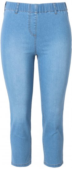 Ulla Popken Cropped Jeggings Light Blue Denim - Jeans & Pantaloni Donna Taglie Comode – Plus Size - 