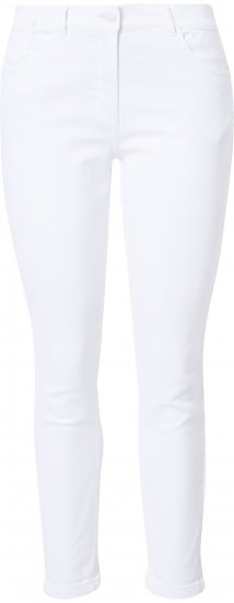 Ulla Popken White Denim Stretch Fit Jeans Snow White - Jeans & Pantaloni Donna Taglie Comode – Plus Size - Jeans e Pantaloni Donna, EU 42-70