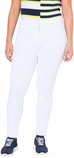 Ulla Popken White Denim Stretch Fit Jeans Snow White - Jeans & Pantaloni Donna Taglie Comode – Plus Size - Jeans e Pantaloni Donna, EU 42-70