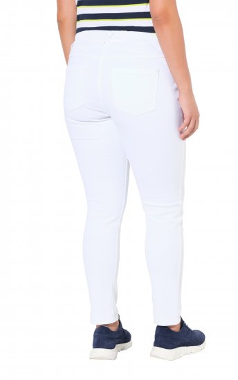 Ulla Popken White Denim Stretch Fit Jeans Snow White - Jeans & Pantaloni Donna Taglie Comode – Plus Size - Jeans e Pantaloni Donna, EU 42-70