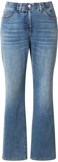 Ulla Popken Bow Embroidery Stretch Fit Jeans Blue Denim - Jeans & Pantaloni Donna Taglie Comode – Plus Size - 