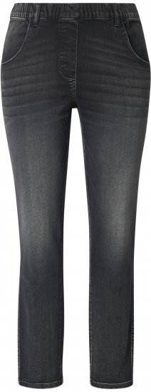 Ulla Popken Vintage Wash Jeggings Black - Jeans & Pantaloni Donna Taglie Comode – Plus Size - Jeans e Pantaloni Donna, EU 42-70