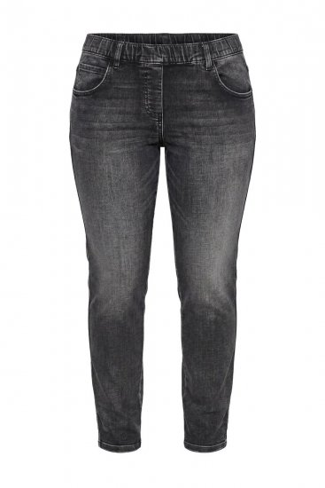 Ulla Popken Vintage Wash Jeggings Black - Leggings - Leggings in taglie forti