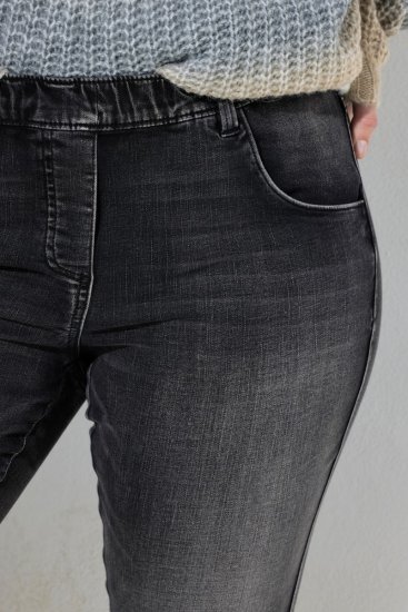 Ulla Popken Vintage Wash Jeggings Black - Leggings - Leggings in taglie forti