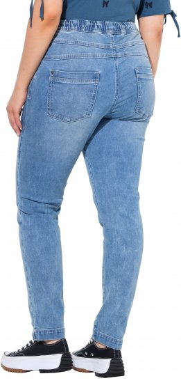 Ulla Popken Drawstring Jeggings Blue Denim - Jeans & Pantaloni Donna Taglie Comode – Plus Size - 