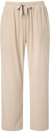 Ulla Popken Corduroy Elastic Waist Pants Brown - Jeans & Pantaloni Donna Taglie Comode – Plus Size - Jeans e Pantaloni Donna, EU 42-70