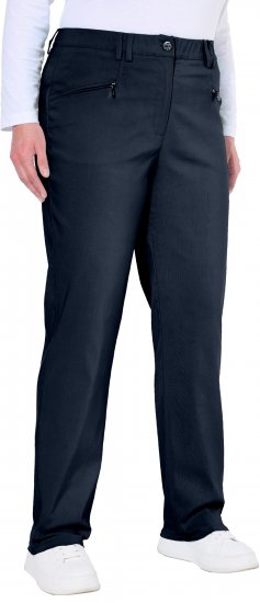 Ulla Popken Thermal Stretch Fit Mony Pants Navy - Jeans & Pantaloni Donna Taglie Comode – Plus Size - 