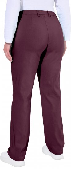 Ulla Popken Thermal Stretch Fit Mony Pants Aubergine - Jeans & Pantaloni Donna Taglie Comode – Plus Size - 