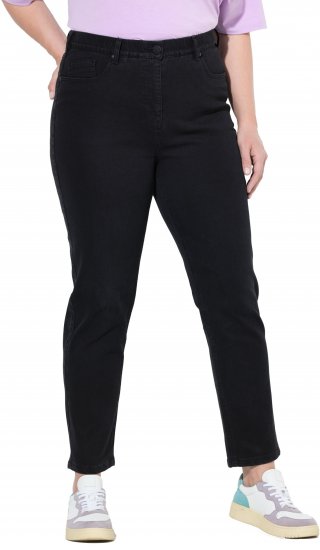 Ulla Popken Stretch Fit Mom Jeans Black - Jeans & Pantaloni Donna Taglie Comode – Plus Size - 