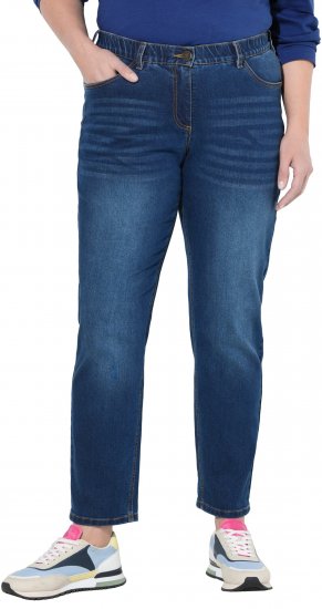 Ulla Popken Stretch Fit Boyfriend Jeans Blue - Jeans & Pantaloni Donna Taglie Comode – Plus Size - 