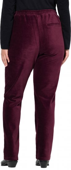 Ulla Popken Corduroy Elastic Waist Pants Brown - Jeans & Pantaloni Donna Taglie Comode – Plus Size - 