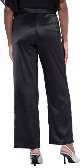 Ulla Popken Rhinestone Detail Comfort Waist Pants Black - Jeans & Pantaloni Donna Taglie Comode – Plus Size - 
