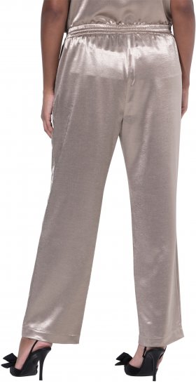 Ulla Popken Metallic Satin Elastic Waist Pants Orange - Jeans & Pantaloni Donna Taglie Comode – Plus Size - Jeans e Pantaloni Donna, EU 42-70