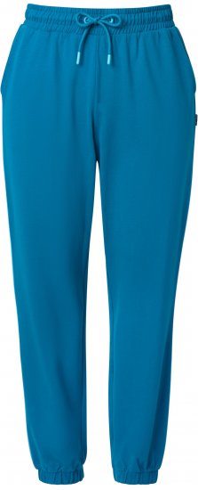 Ulla Popken Contrast Piping Joggers Blue - Jeans & Pantaloni Donna Taglie Comode – Plus Size - 
